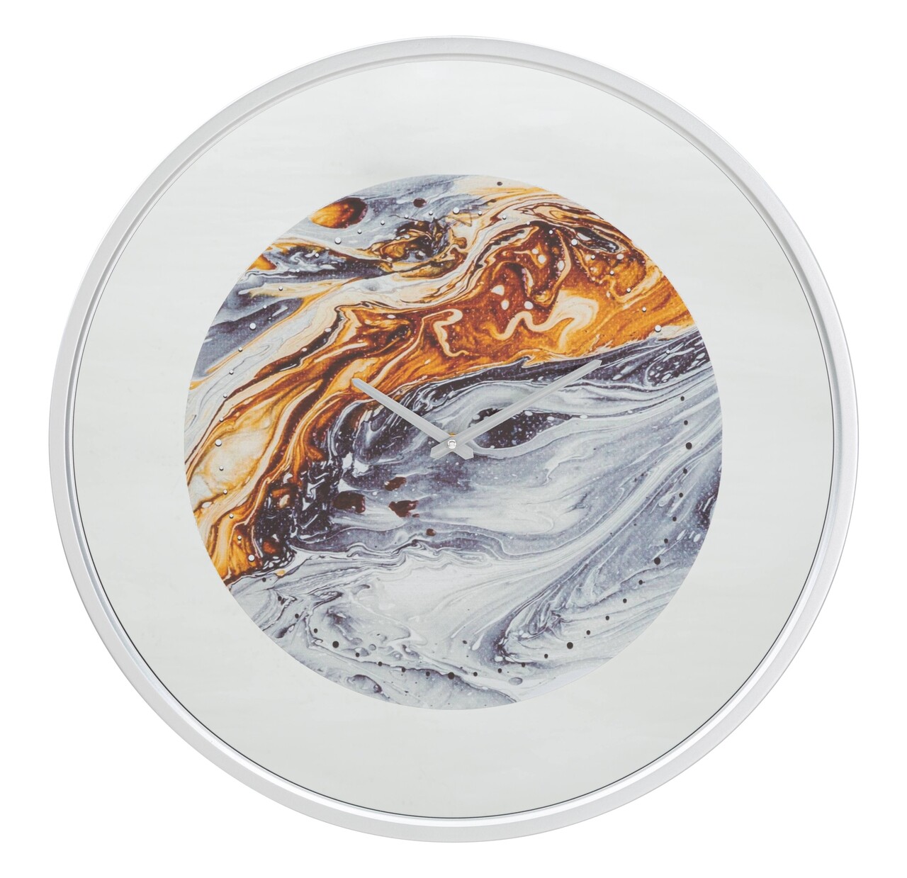 Ceas de perete Mirror Grey, Mauro Ferretti, 60 cm, fier, multicolor - imagine 7